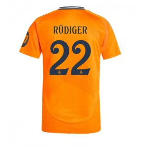 Billiga Real Madrid Antonio Rudiger #22 Bortatröja 2024-25 Kortärmad